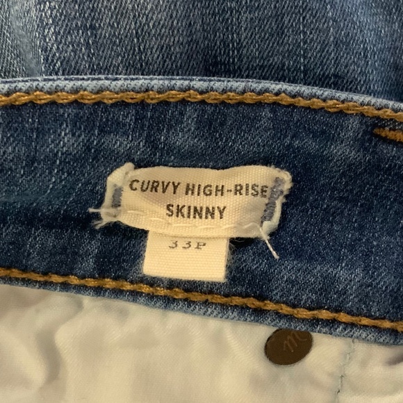 Madewell Curvy High Rise Skinny Jeans Size 33P - Picture 9 of 11